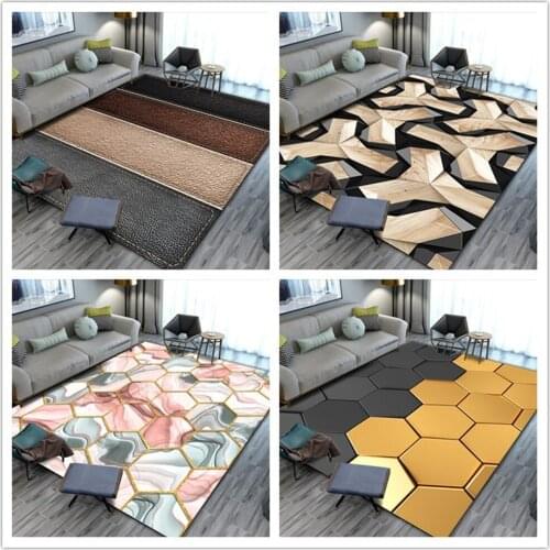Modern Geometric Home Decorate Large Carpets for living room bedroom Area Rugs European Parlor Sofa Tea table non-slip Floor Mat