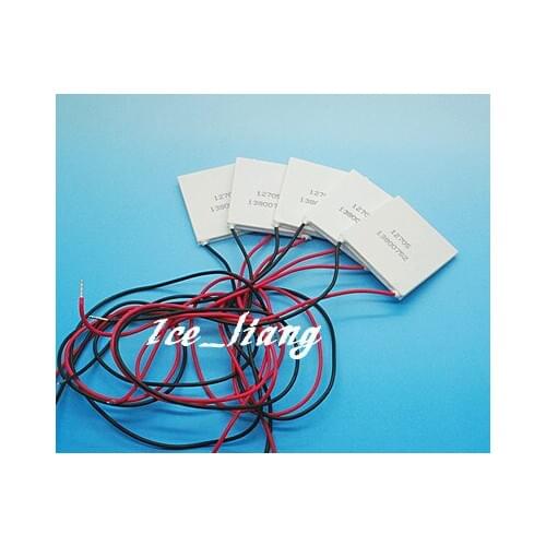 5PCS/LOT TEC1-12706 12706 TEC 5PCS Thermoelectric Cooler Peltier 12V New of semiconductor refrigeration FREE shipping