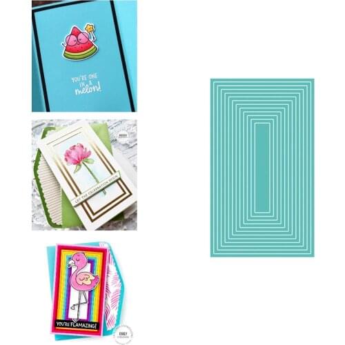 THIN FRAME CUTTING PLATE Metal Cutting Dies for DIY Scrapbooking Crafts Make Photo Album Template Handmade Decoration 2021