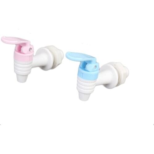 One-on-one selling White Red Push Type Plastic Replacement Water Dispenser Tap Faucet