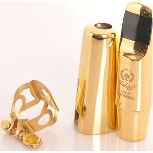 High Quality Professional Tenor Soprano Alto Saxophone Metal Mouthpiece Gold Plating Sax Mouth Pieces Accessories D5 D6 D7 D8 D9