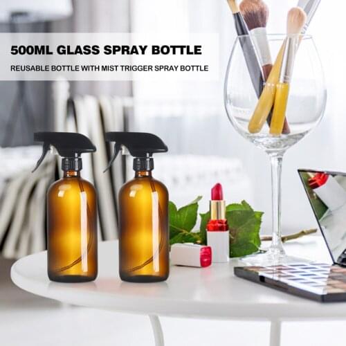 Glass Spray Soap Liquid Medicine Essential Oil Bottle Container with Stopper Lotion Dispenser Bottle Rotates