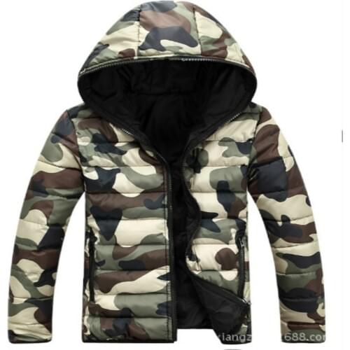 Winter Jacket Men Clothes 2020 Fashion Camouflage Coat Thick Warm Down Cotton Parka Hombre Casual Streetwear Top LW1231