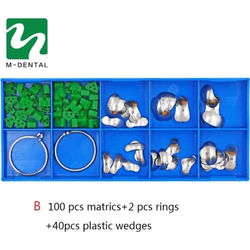 1 Box Plastic Wedge Dental Sectional Contoured Matrices Matrix Ring Delta Wedges Material For dental Lab Free Shipping