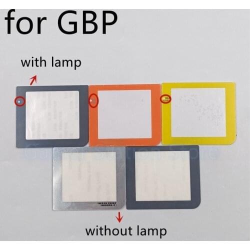 1PC With / Withou Light Lamp Hole Screen Lens For Gameboy Pocket GBP silver Screen Lens Protector Replacement Accessorise