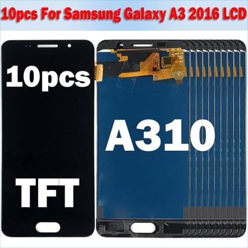 10 Piece/lot For Samsung Galaxy A3 2016 A310 A310F A3100 LCD Display Touch Screen Digitizer Assembly For A3 A310 LCD Display