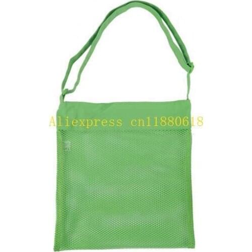 100pcs/lot Free Shipping 29x35cm Big Size Kids Boy Girls Summer Beach seashell Shell Tote Bag Children Mesh Shell bag