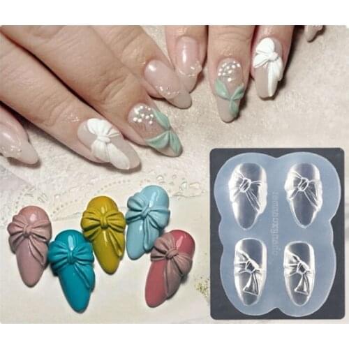 3D Silicone Mold Nail Art Carving Stamping Stencils Crystal Plate Template UV Gel Polish Manicure Mould DIY Tools Fast Delivery