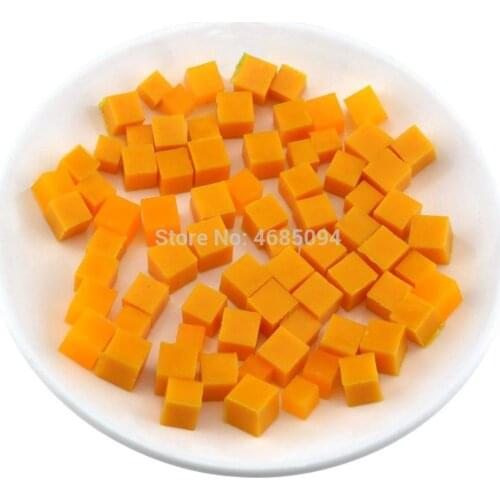 Gresorth 50 PCS Artificial Orange Fruit Slice Fake Jelly Decoration Photography Props