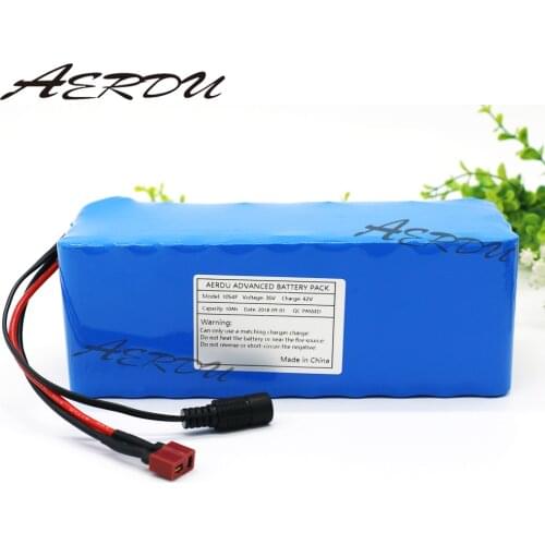 AERDU 36V 10S4P 10Ah 600W High power&capacity 42V18650 lithium battery pack ebike electric car bicycle motor scooter 20A BMS