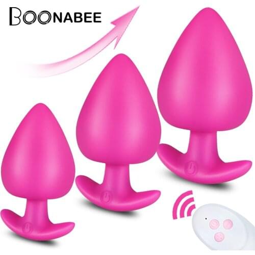 Anal Vibrator for Men Prostate Massager Wireless Remote Control Dildo Butt Plug Vibrator For Adult Masturbators Anal Sex Toys