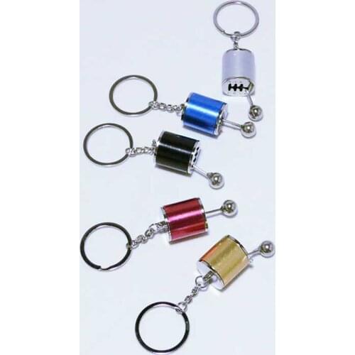 Car Auto Gear Shift Keychains Car Fans Gear Shifter Stick Key Chain Cylinder Modified Turbo Wave Motor Key Holder marvel