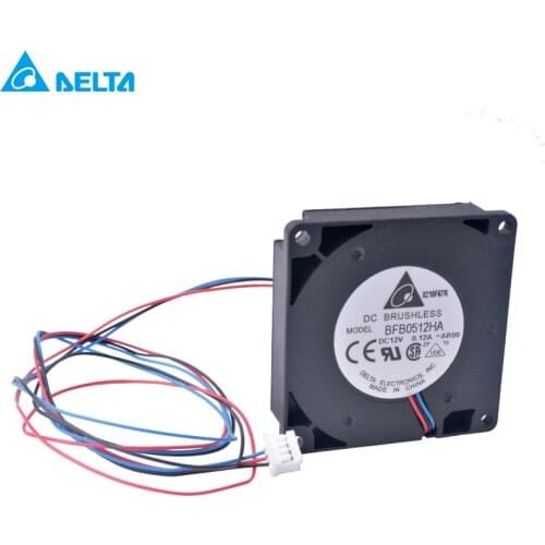 BFB0512HA-AR00 50mm fan turbofan 50x50x10mm 12V 0.12A 5cm 3-wire 3Pin double ball bearing silent blower fan turbo cooling fan