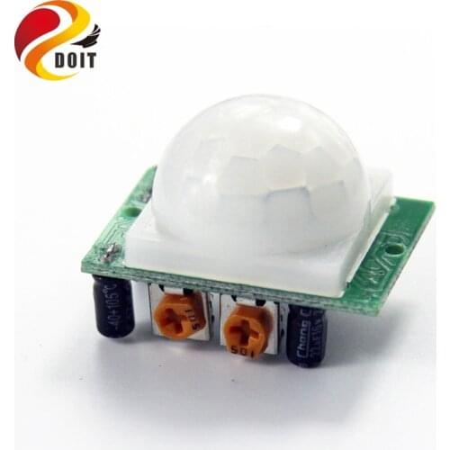 DOIT 1PCS/LOT HC-SR501 HCSR501 SR501 Human Infrared Sensor Module Pyroelectric Infrared Sensor Imports Probe