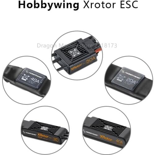 Hobbywing XRotor 20A 40A/40A PRO 50A PRO OPTO ESC No BEC 3-4S 3-6S For RC Drone FPV Racing Multi Rotor
