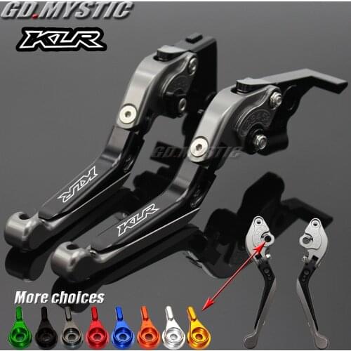 Motorcycle Folding Extendable CNC Moto Adjustable Clutch Brake Levers For Kawasaki KLR650 KLR 650 1987-2007 2008