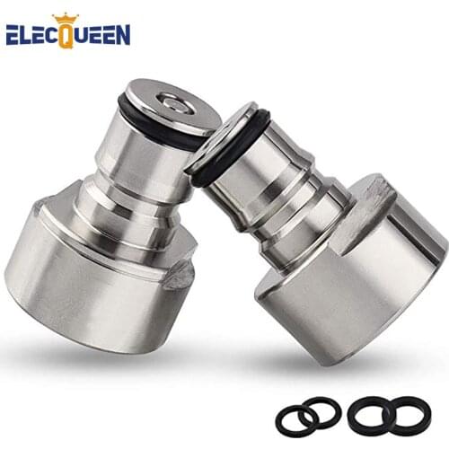 Ball Lock Conversion Kit,Sankey Keg Coupler Adapter FPT 5/8 Thread Stainless Steel Ball Lock Quick Disconnect Gas & Liquid Post