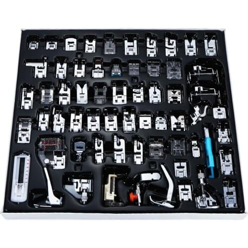 Domestic Sewing Machine Presser Foot Feet Kit Set With Box Brother Singer Janom Sewing Machines Foot Tools Accessory Sewing Tool