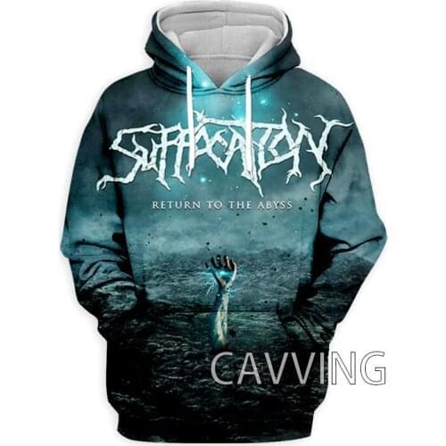 New Fashion Women/Mens 3D Print SUFFOCATION Rock Band Hoodies Hooded Sweatshirts Harajuku Hoodie Sweatshirts Tops Clothing