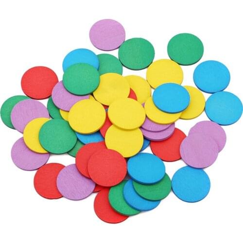 Montessori Educational Toys Math Circular Color Wooden Toys for Children for Kids Figure Mathematics Wood