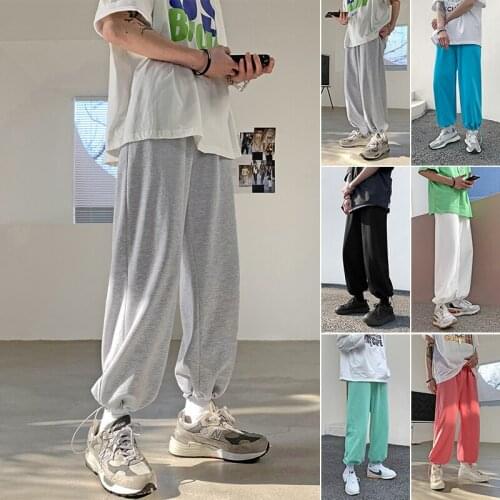 Casual 2021 Pants Men Solid Sweatpants Man Loose Hip Hop Mens Pant
