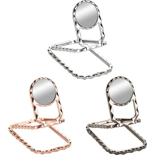 Durable S15 17 18 19 20 Diamond Square Round Mobile Phone Bracket Mobile Phone Holder Double Shaft Support Zinc Alloy Material