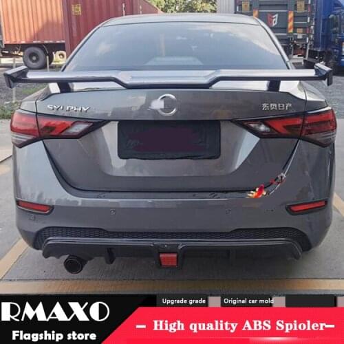 For Nissan Sentra Sedan Universal TF Spoiler 2019-2020 Sentra Spoiler ABS plastic Material Car Rear Wing Color Rear Spoiler