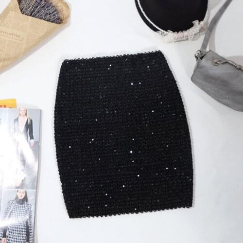 Sexy Bag Hip High Waist Bouncing Skirt Womens Sequin Bag Skirt Elastic and Tight Nightclub Dance Show Girl next Door