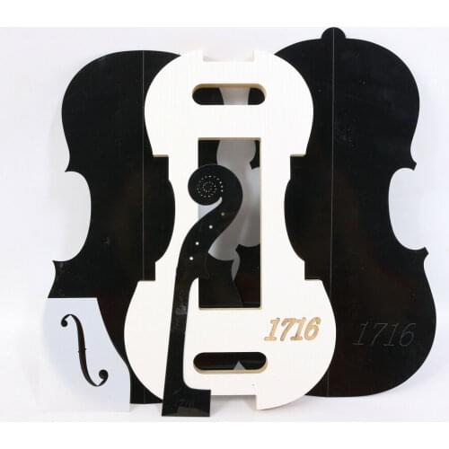 1 Set Stradivari 1716 Year 4/4 Violin neck / F hole templet Mold Luthier tools