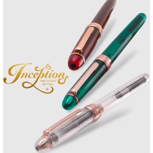 1pcs Buy1 get 5 ink sac Japan NATAMI Fountain Pen THE FLIGHT OF TIME Serise F Tip With Pen Case Bussiness 6 colors availabe