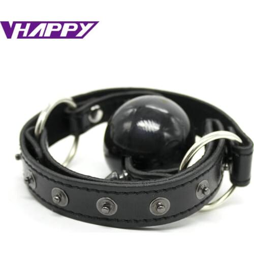 10 pcs/lot Leather Band Ball Mouth Gag Oral Fixation Mouth Stuffed Adult Games For Couples Flirting Sex Products VP-Mg004010B
