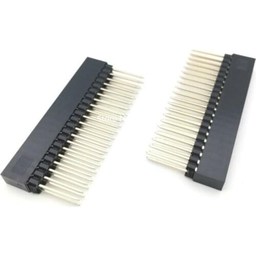 50PCS 2.54mm 40 Pin Female Stacking Header Connector Dual Row 2x20 Position For Raspberry Pi 2 Mode B& B+ PC104