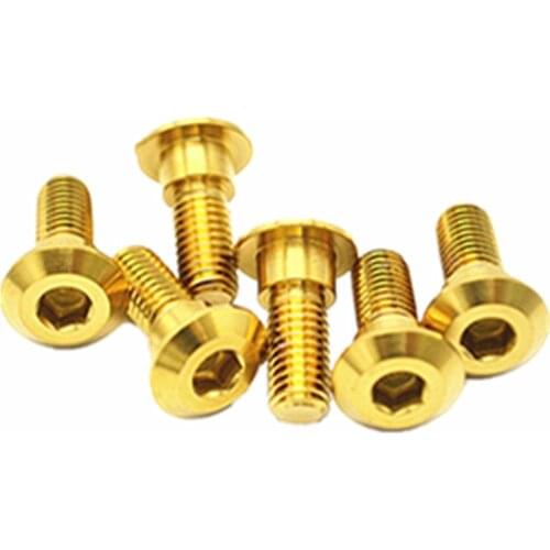 6PCS For Suzuki GSXR Titanium (Gr5) Bolt Disc Brake Rotor Bolts Motorcycle M8 x 22mm Motorcycle parts
