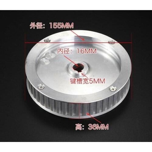 Milling Machine Accessories Synchronous Wheel Head Drive Motor Toothed Synchronous Belt Pulley 1PC