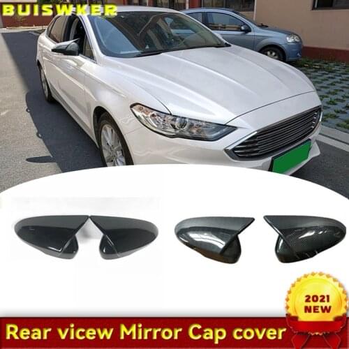 Car Chrome Rear View Mirror Decoration Cover Side Door Mirror Cover Cap for Ford Mondeo Fusion 2013-2020