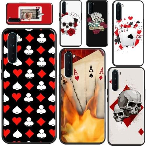 Poker Surreal Aesthetic Art Case For OnePlus 8T 7T Nord 8 9 Pro Coque For OPPO Realme 7 Pro Q3 6 8 Pro GT C3 C21 C15