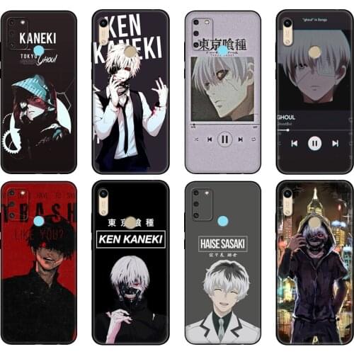Black tpu Case For Honor 8a Prime 8s 9 10X Lite 9A 9C 9X Premium Pro 9S Case Cover japanese anime tokyo ghoul japan