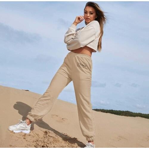 Harajuku Joggers Wide Leg SweatPants Women Trousers High Waist Pants Streetwear Korean Casual Pant Femme Fall New 2020