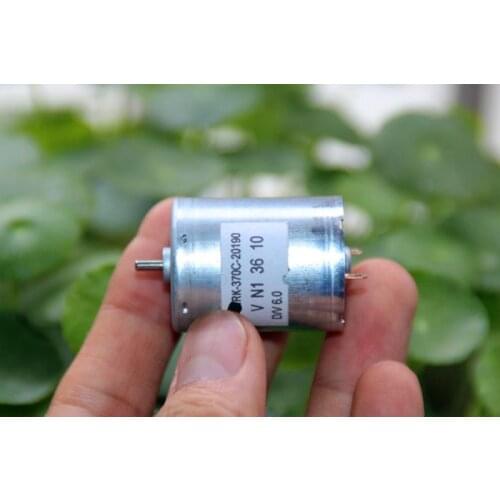 Short shaft RK-370C-20190 carbon brush motor DC6V air pump motor can be equipped with gear box
