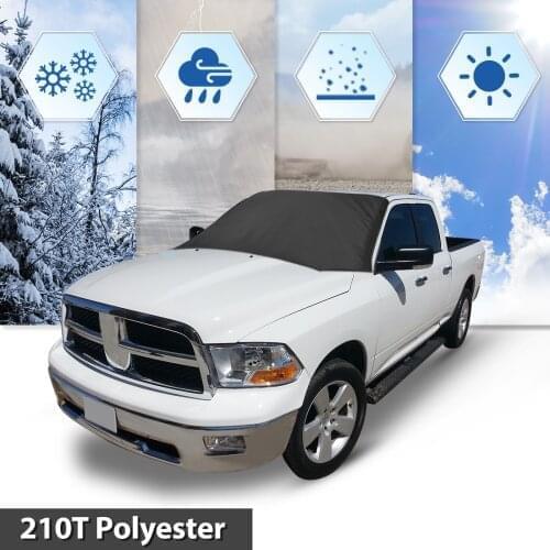 X Autohaux Magnetic Car Front Windshield Cover Protection Snow Sun Shade Waterproof 210T Car Back Windscreen Sunshade Cover