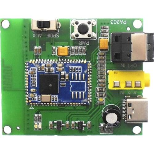 PA203 Bluetooth 5.0 audio transmitter module CSR8675 fiber optic aptx-hd transmitter BTM875-B