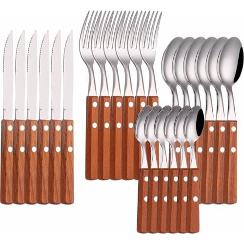 Stainless Steel Cutlery Set Gold Dinnerware Set Western Food Cutlery Tableware Dinnerware Christmas Gift Forks Knives Spoons