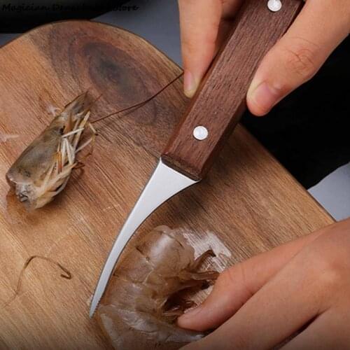 Stainless Steel Peeling Shrimp Lobster Knifes Shrimp Line Knife Practical Seafood Portable Kitchen Supplies Steel Shrimp Opener