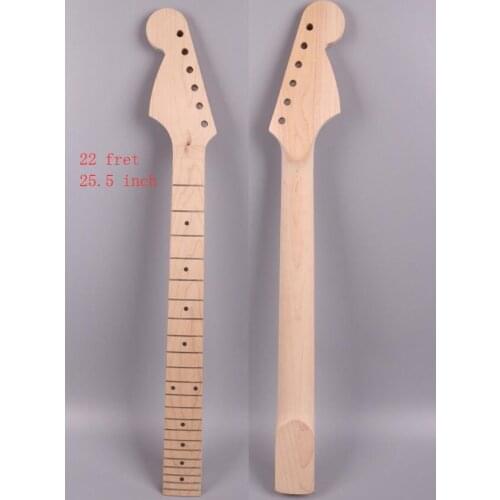 New Electric guitar neck 22 Fret 25.5 inch Truss Rod Maple Reversed Head