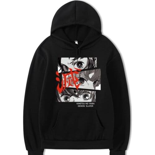 Demon Slayer Fall Pullover Sweatshirt Kamado Tanjirou Cosplay Hoodies Harajuku Kimetsu No Yaiba Sudaderas Mujer Wholesale