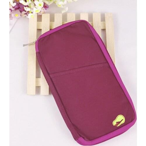 Folder Document Bag Multi - Functional Long Paragraph Ticket Holder Printing Card Package Travel Passport File Package Zipper