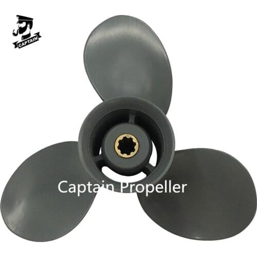 Outboard Propeller 9 1/4X9 Fit Honda Outboard Engine BF8D/BF9.9D, BF9.9/BF15A, BF15D/BF20D 8 Tooth Spline RH 58130-ZV4-009AH