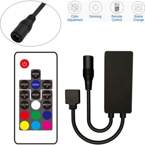 The 17Key Simple RGB LED Controller Mini RF Wireless Controller for LED Strip Light