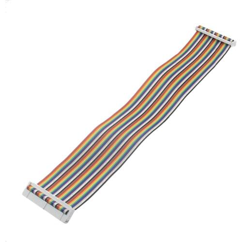 Raspberry Pi 3 B+ GPIO 40P Rainbow Ribbon Cable Compatible w/ Raspberry Pi 3 Model B+ Plus, 3B, 2B & B