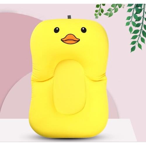 Newborn Folding Bathtub Mat Adjustable Monkey Bath Rack Soft Baby Shower Tub Newborn Bathtub Pillow Infant Anti-Slip Soft